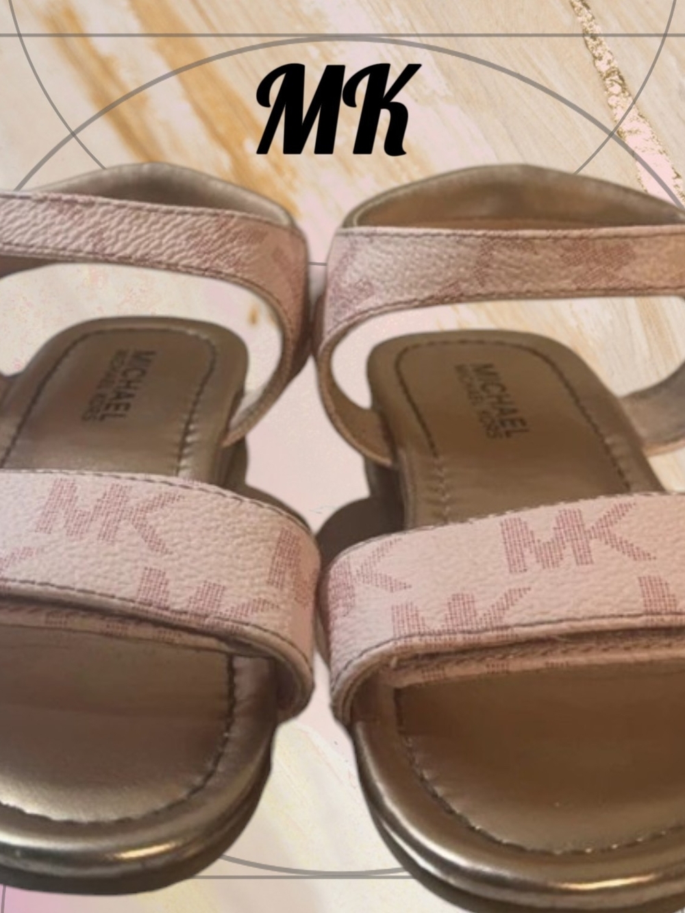 Michael Kors Kieran Pink Girls Sandals